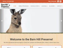 Tablet Screenshot of barnhillpreserve.com